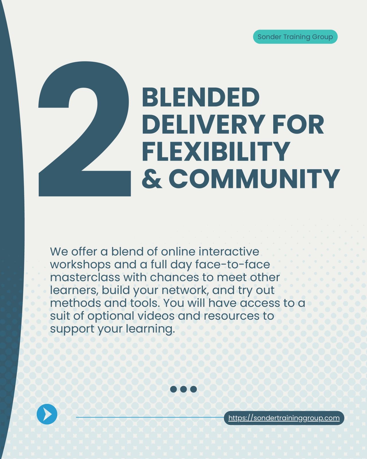 2. Blended Delivery for Flexibility & Community