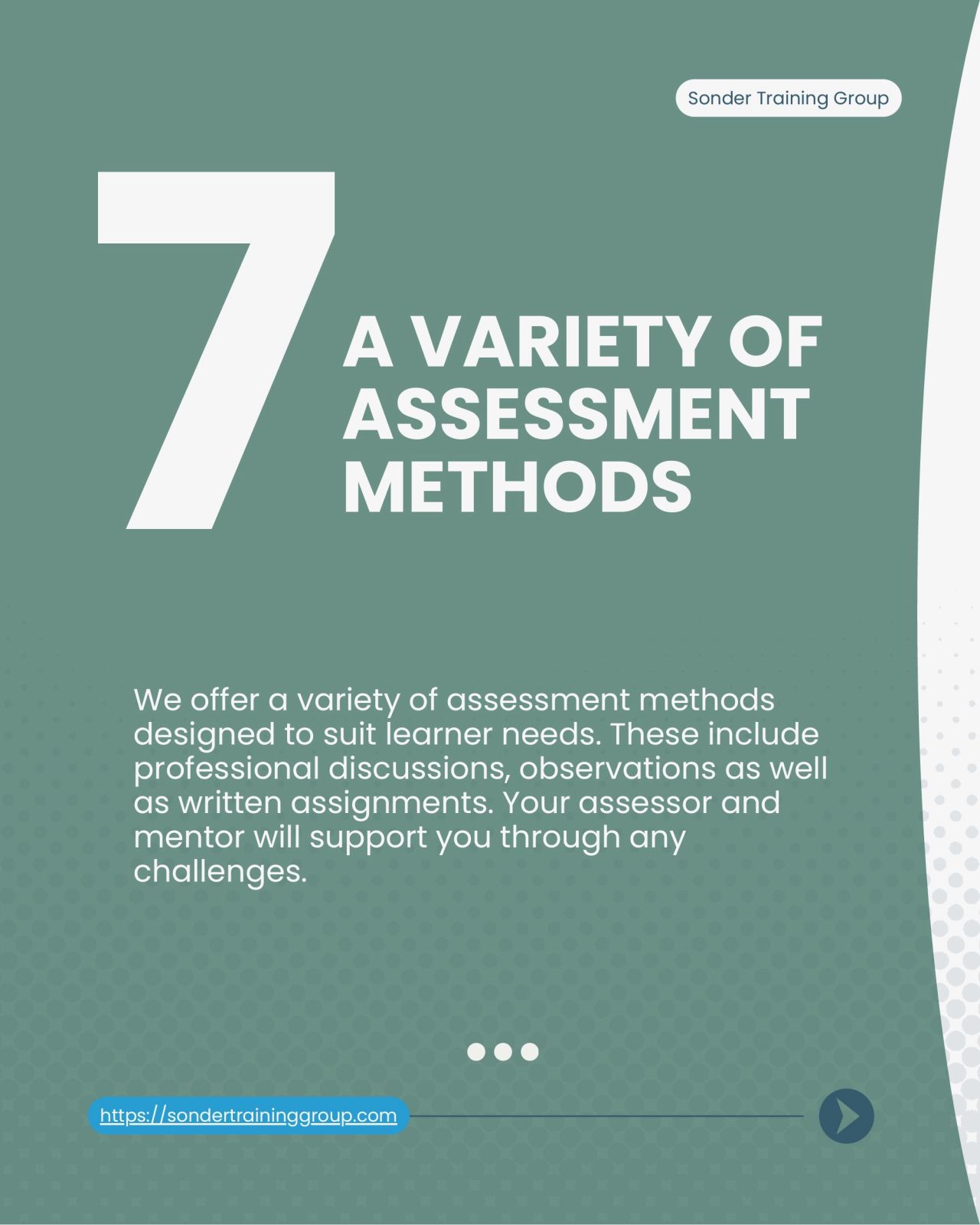 7. A Variety of Assessment Methods
