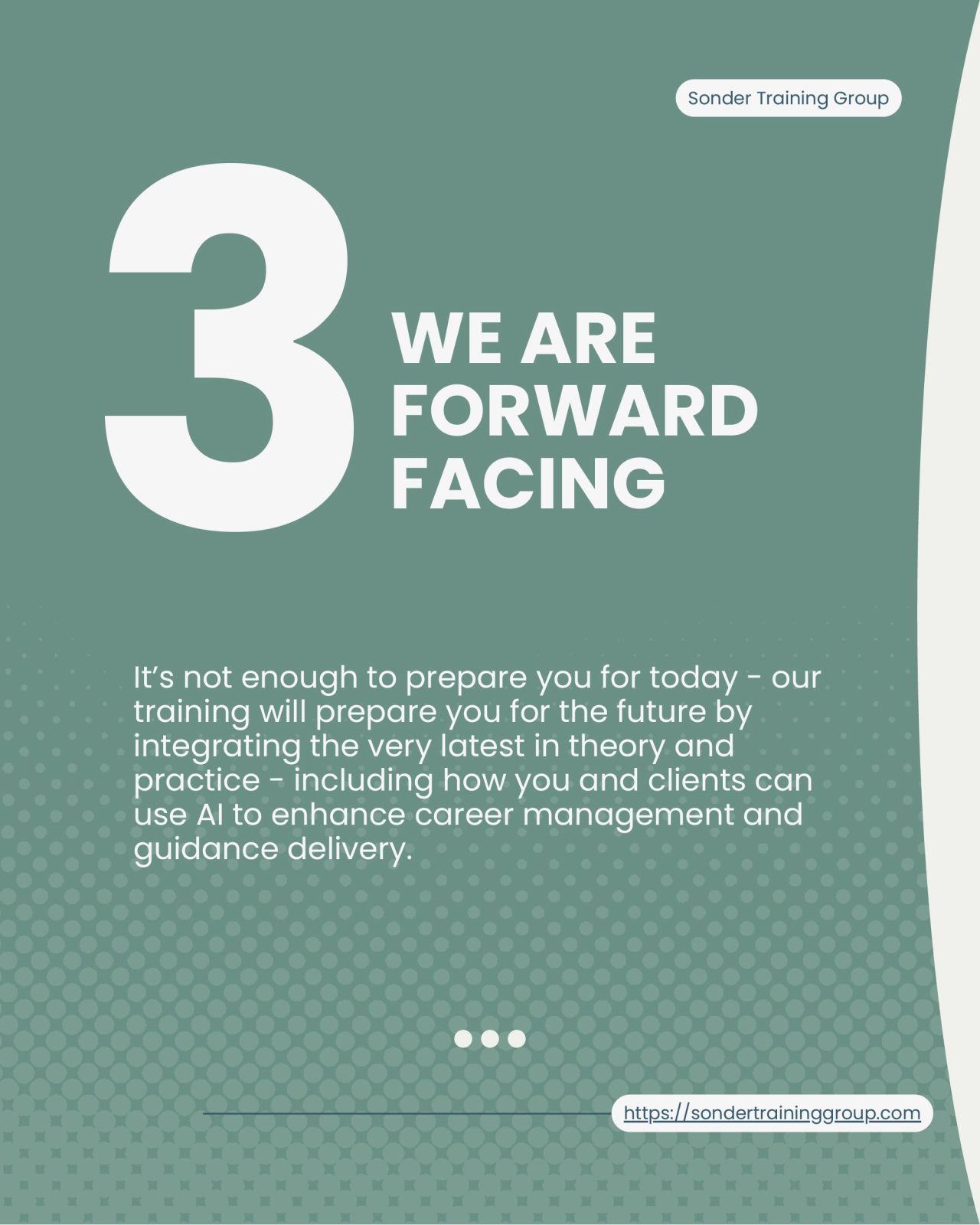 3. We Are Forward Facing